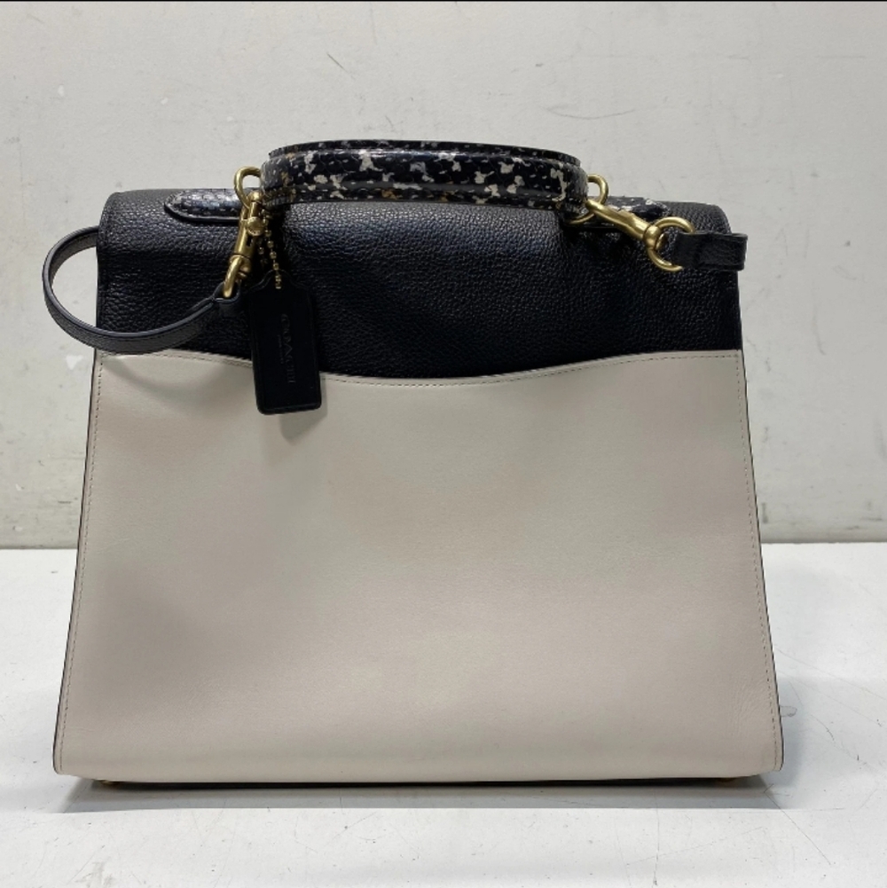 COACH-Tabby 20 Satchel Top Handle (Colorblock-Snakeskin) " RARE " - Picture 7 of 10